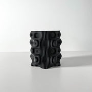 Wave Rib Pen Cup - 3D printed desk organiser by Valence Objects