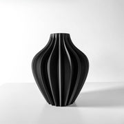 Rib Bulb Vase - 3D printed vase by Valence Objects