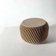 Rib Bowl Jar - 3D printed storage jar by Valence Objects