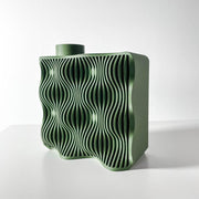 Wave Slab Vase - 3D printed vase by Valence Objects