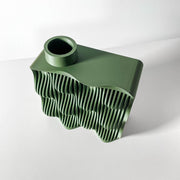 Wave Slab Vase - 3D printed vase by Valence Objects