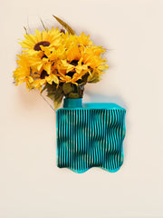 Wave Slab Vase - 3D printed vase by Valence Objects