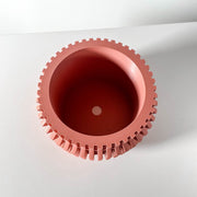 Zigzag Pleat Planter - 3D printed planter by Valence Objects
