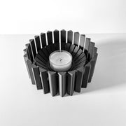 Comb Tealight Holder - 3D printed tealight holder by Valence Objects