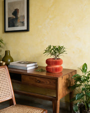 Accordion Waist Planter – styled on a console
