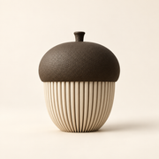 Acorn Stash Jar — AI-assisted concept preview; final size and finish pending.