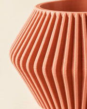 Angular Bud Planter – close-up of the printed texture