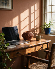 Angular Bud Planter – on a work desk in morning sun
