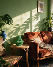 Angular Facet Vase – on a side table at golden hour