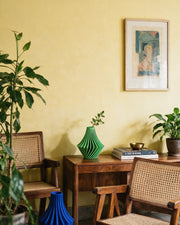 Angular Facet Vase – styled on a console