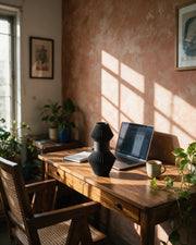 Angular Fin Vase – on a work desk in morning sun