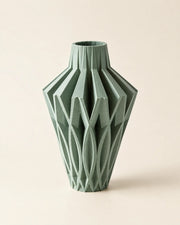 Angular Gem Vase – three-quarter studio view