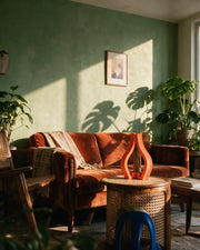 Arch Frame Vase – on a side table at golden hour