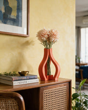Arch Frame Vase – styled on a console