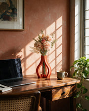 Arch Frame Vase – on a work desk in morning sun