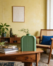 Arch Slab Vase – styled on a console