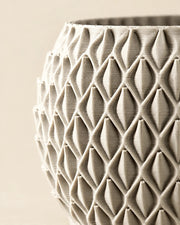 Basket Weave Planter – close-up of the printed texture