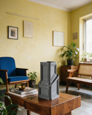 Block Form Vase – styled on a console