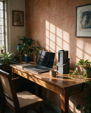 Block Form Vase – on a work desk in morning sun