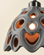 Bloom Cell Pendant Light – close-up of the printed texture