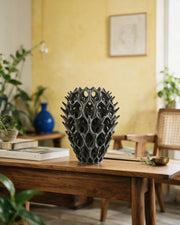 Branch Relief Vase – styled on a console