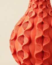 Bubble Bloom Vase – close-up of the printed texture