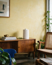 Bubble Dot Vase – styled on a console