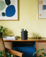 Bubble Ring Pen Cup – styled on a console