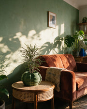 Bubble Row Planter – on a side table at golden hour