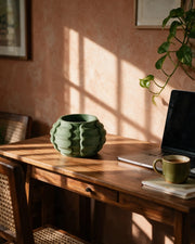 Bubble Row Planter – on a work desk in morning sun