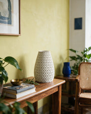 Bubble Texture Vase – styled on a console