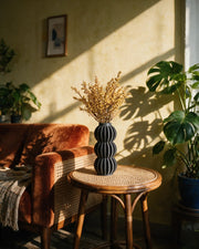 Bubble Tower Vase – on a side table at golden hour