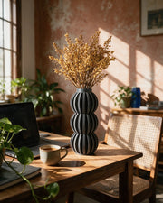 Bubble Tower Vase – on a work desk in morning sun