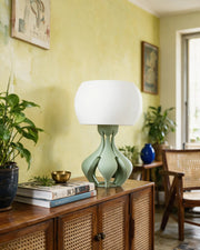 Bulb Dome Table Lamp – styled on a console