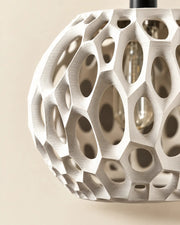 Cell Cluster Pendant Light – close-up of the printed texture