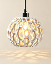 Cell Cluster Pendant Light – styled in use