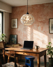 Cell Cluster Pendant Light – on a work desk in morning sun