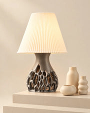 Cell Lattice Table Lamp – styled in use