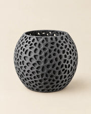 Cell Web Planter – three-quarter studio view