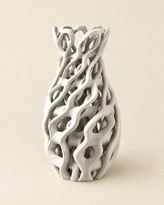 Chain Relief Vase – three-quarter studio view