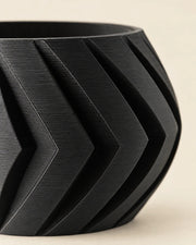 Chevron Bowl Planter – close-up of the printed texture