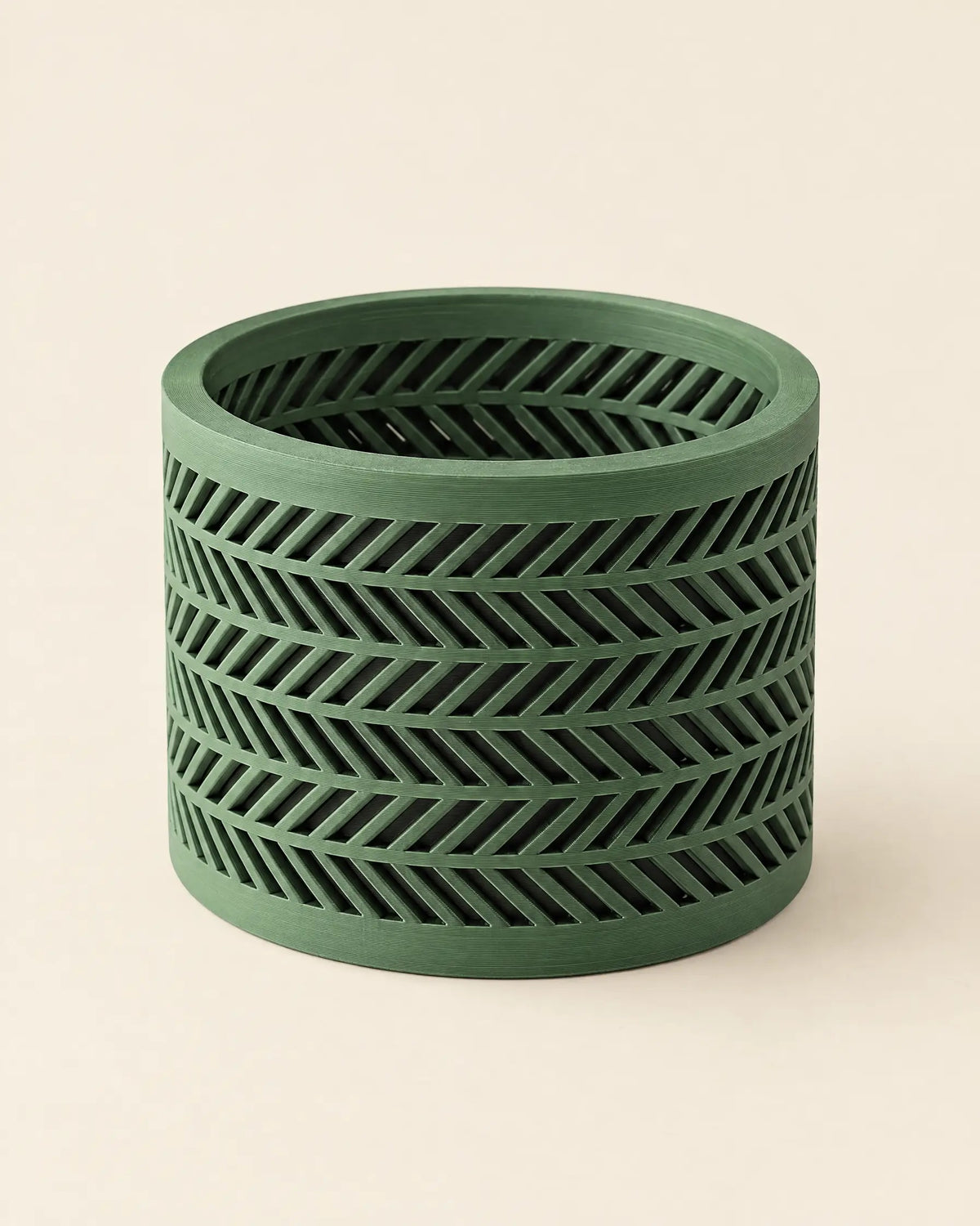 Chevron Drum Planter