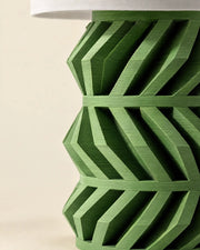 Chevron Lattice Table Lamp – close-up of the printed texture