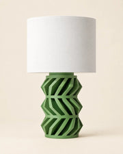Chevron Lattice Table Lamp – front view