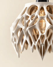 Claw Petal Pendant Light – close-up of the printed texture