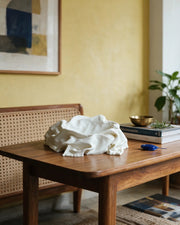 Cloth Bowl – styled on a console