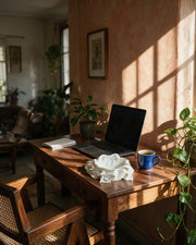 Cloth Bowl – on a work desk in morning sun