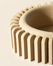 Comb Fin Bowl – close-up of the printed texture
