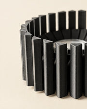 Comb Tealight Holder – close-up of the printed texture
