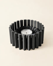 Comb Tealight Holder – three-quarter studio view